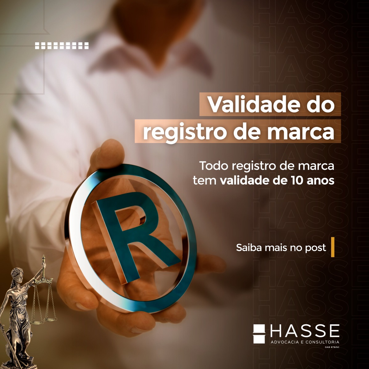 TODO REGISTRO DE MARCA TEM VALIDADE DE 10 ANOS